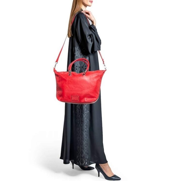 Marc Jacobs Red Patent Leather Two Way Too Hot To Handle Bag - Picture 10 of 14